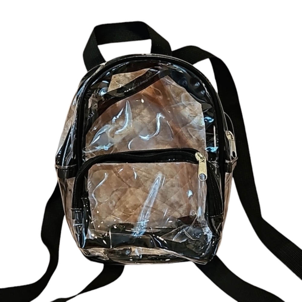 Mini Clear PVC Backpack NWOT